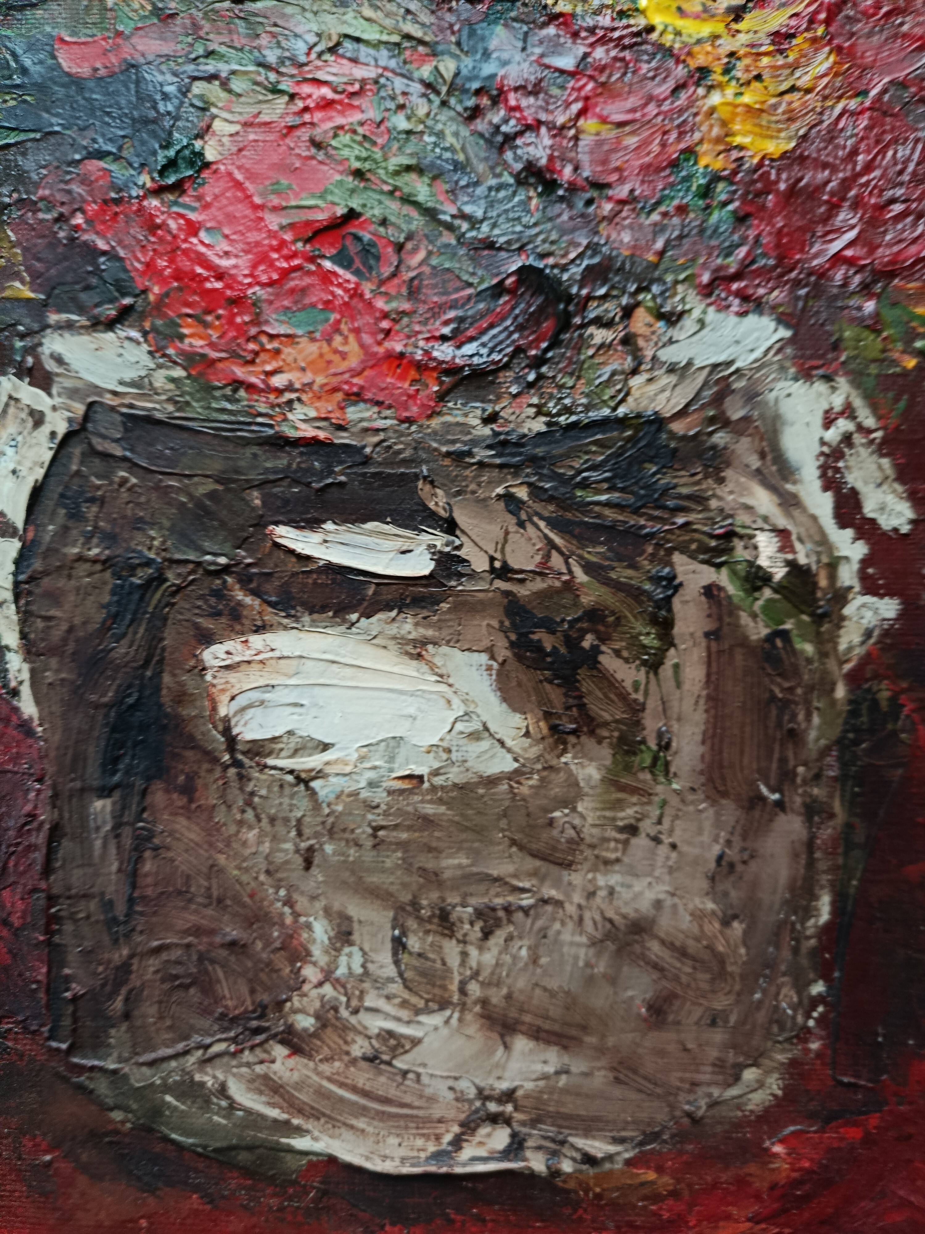 Hst still life bouquet flower in vase by willy jager 1960 germany 1960