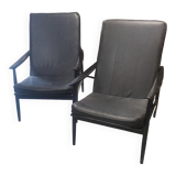Pair of THONET armchairs boomerang model