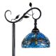 Lampadaire Tiffany rond Libellule bleu
