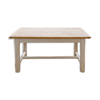 Solid wood farmhouse table