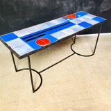 Ceramic coffee table signed