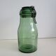 Old green glass jar, "DURFOR"