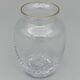 Vase nineteenth glass or crystal high gold beautiful workmanship