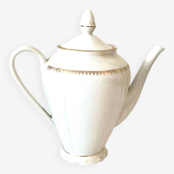 Teapot or coffee maker in fine porcelain from SOLOGNE France