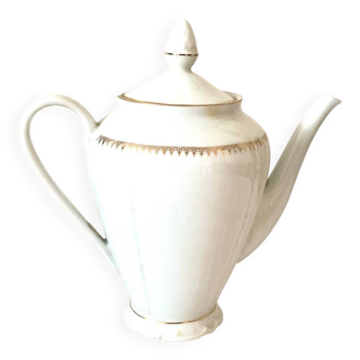 Teapot or coffee maker in fine porcelain from SOLOGNE France