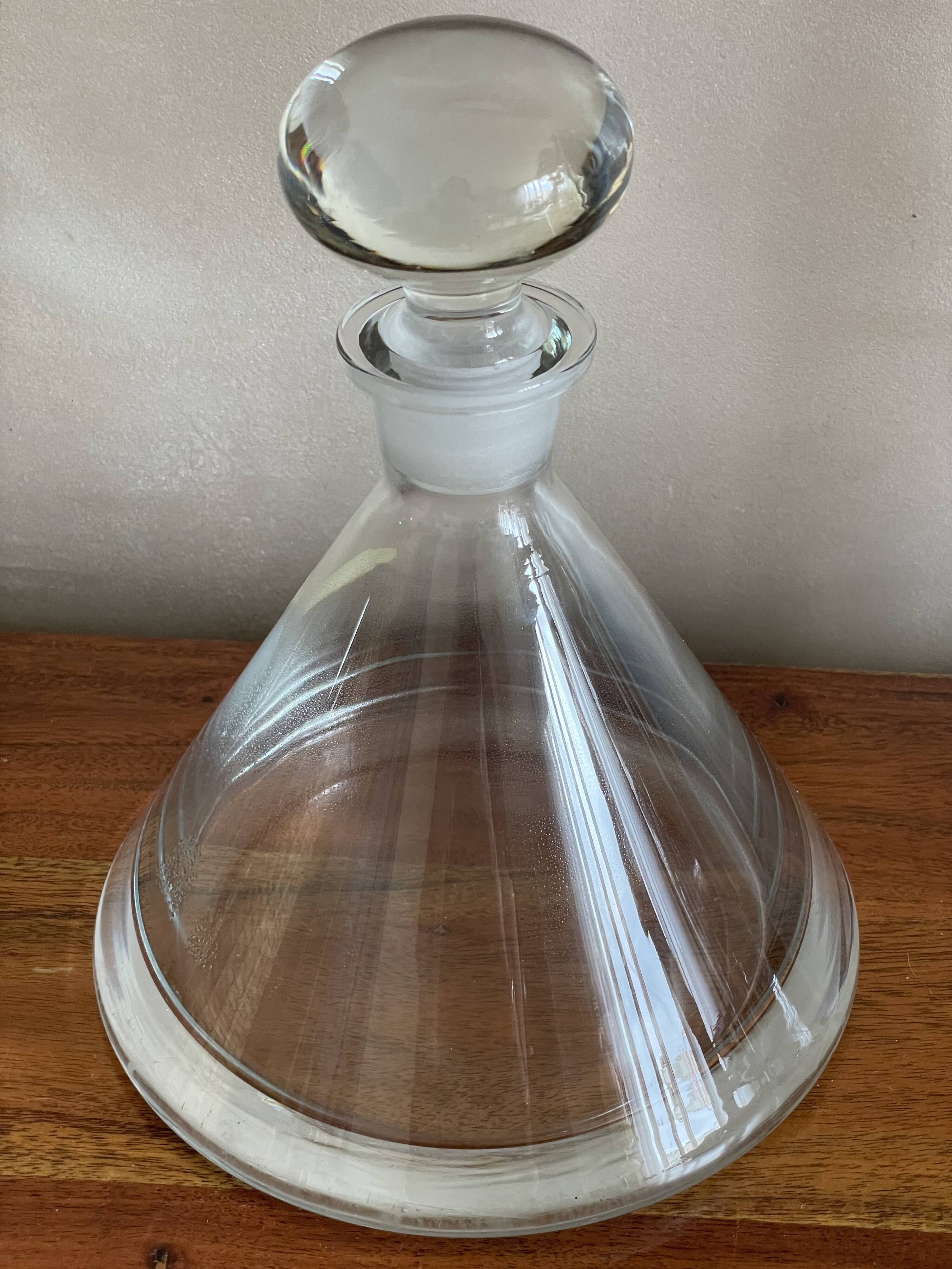 Blown glass decanter