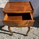 Pair of cherry bedside tables