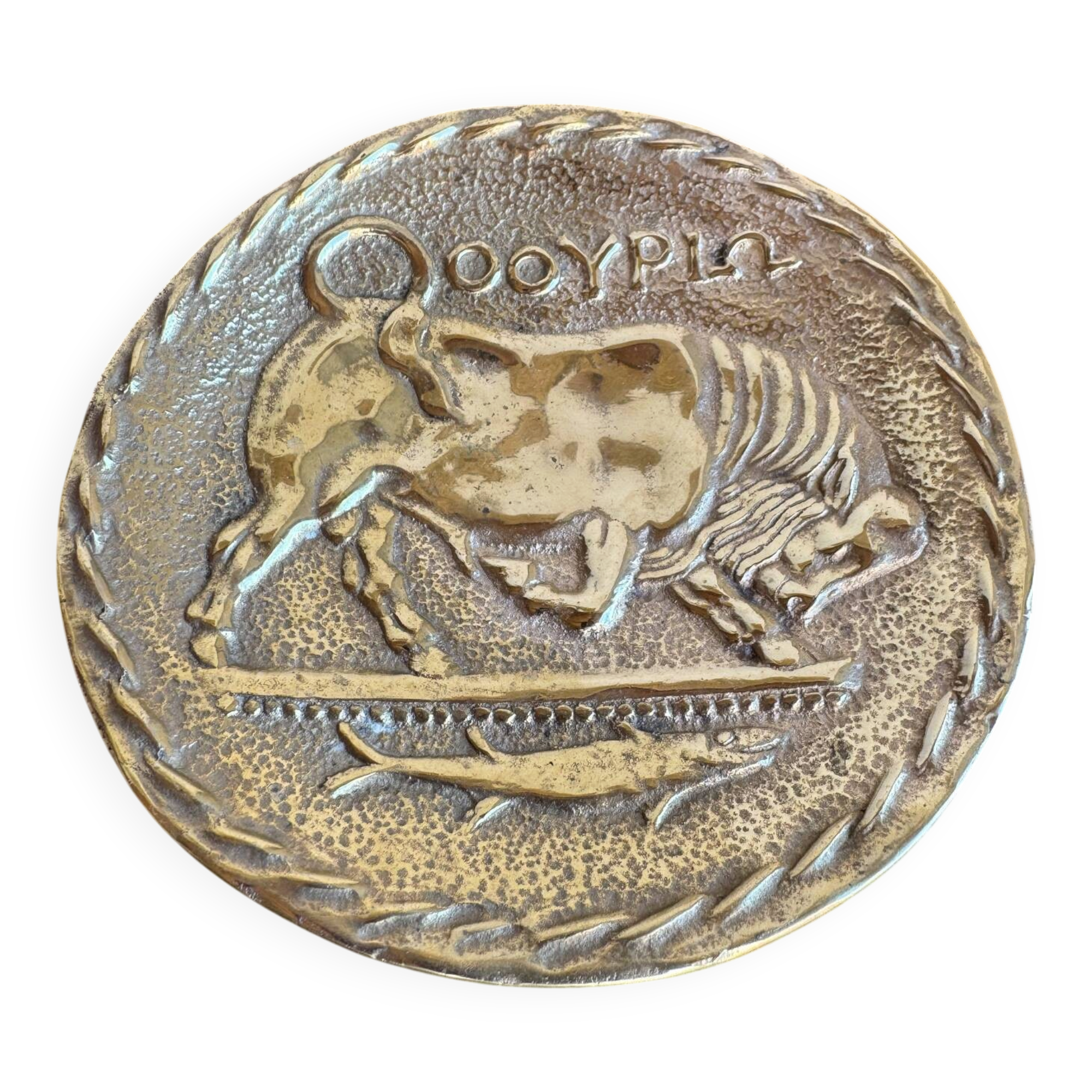 Max Le Verrier – Bull Vide-Poche in Bronze – Art Deco