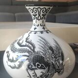 Vase Sia Home Fashion. Celestial Sphere design. Decor with birds/Chimeras.