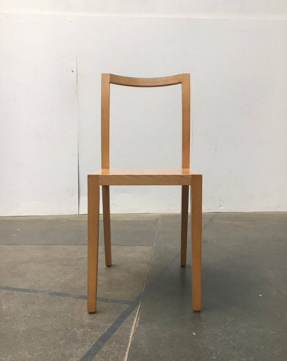 Chaises de salle à manger en bois vintage de Sirch, Bitzer, lot de 4