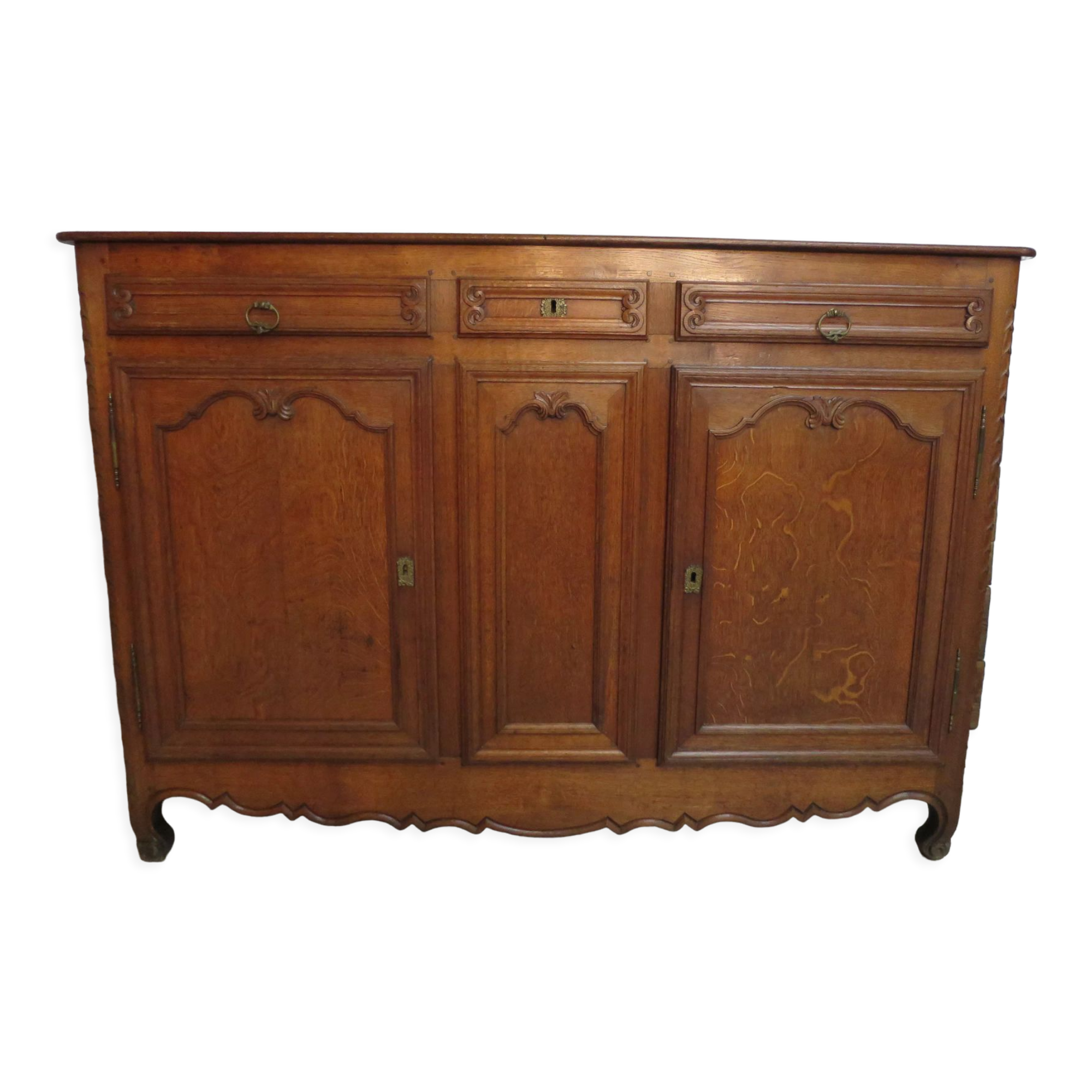 High sideboard in solid oak