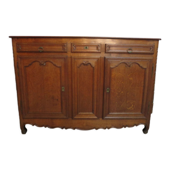 High sideboard in solid oak