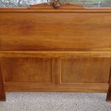 Art Deco walnut bed for 140/190cm base