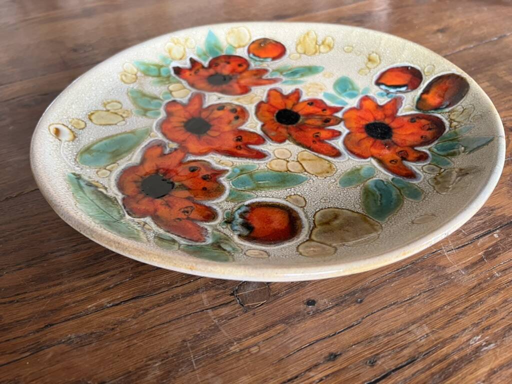 4 Plates by Kurt Brunner and Monique Pansier (Poterie du Verseau, Vallauris)