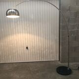 arc floor lamp of the 80s chrome