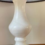 Paire de lampes en albâtre vintage