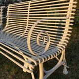 Arras bench - 2 seater, white