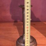 Bronze torch candle holder