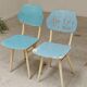 Lot de 2 chaises Tchécoslovaque
TON Bystrice Thonet Blanche et bleue