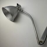 Ancienne grande lampe applique accordeon industrielle