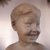 Bust " the laughing child " after Desiderio da Settignano 1920 1930
