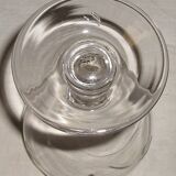 Set of 12 stemware chiseled flowers vintage 60-70 years