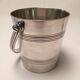 Silver metal ice bucket