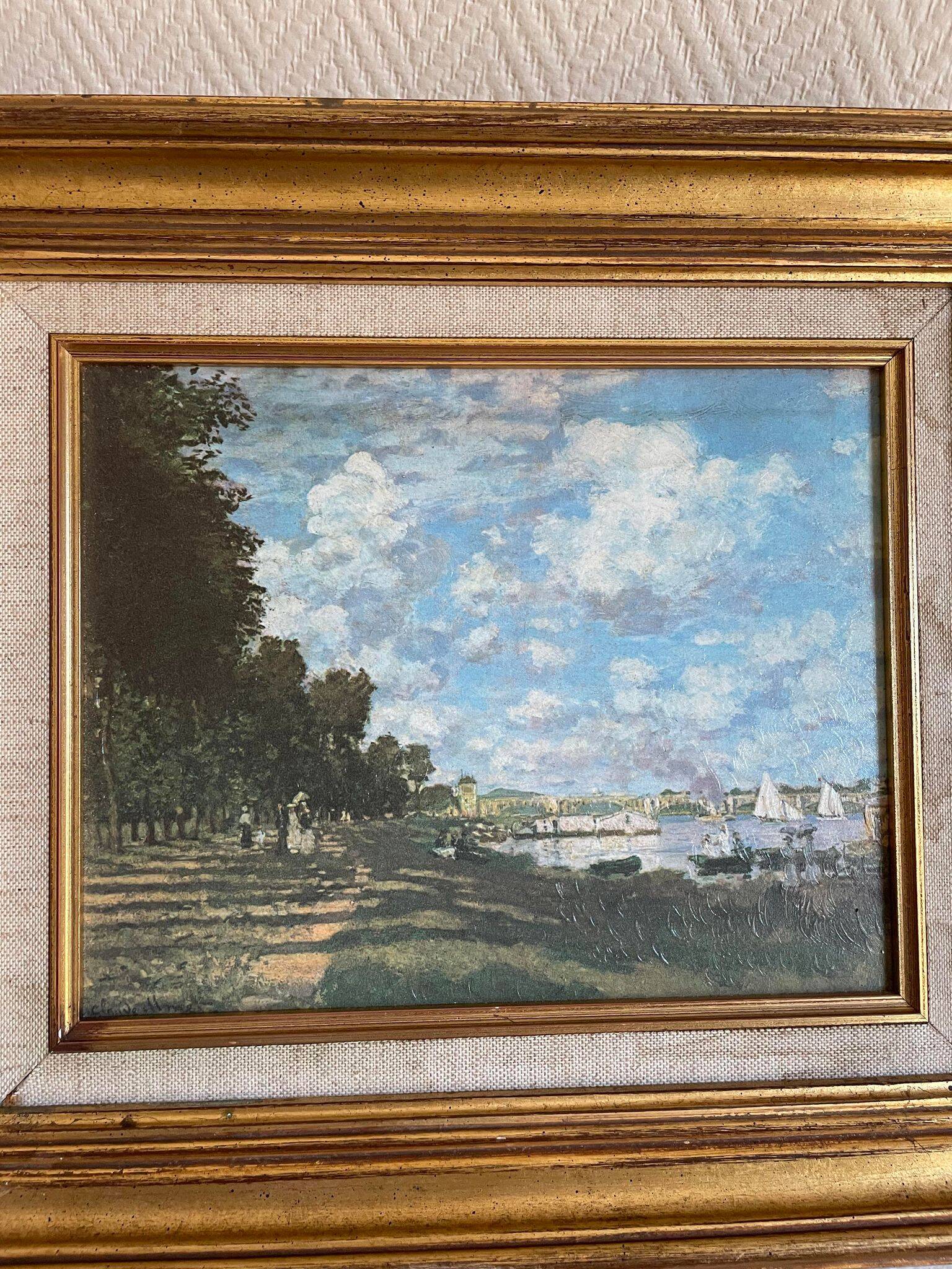 Painting reproduction of Monet the basins of Argenteuil