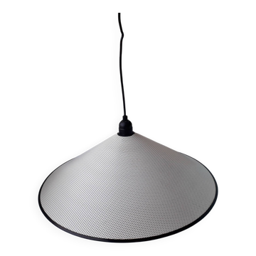 White perforated metal suspension