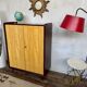Vintage two-tone wardrobe – Tapered legs – 1960s Scandinavian style