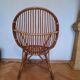 Rattan basket armchair