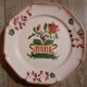 Assiette decor de fleurs rétro Gien