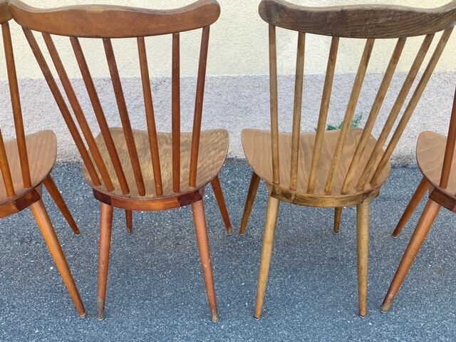 Series of 4 chairs Baumann Menuet