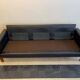 Midcentury leather and teak "Gotland" sofa, Ikea, Sweden, 1967