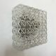 Vintage square molded glass ceiling light