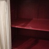 Silver library patina 2 doors on marble 147 x 81 cm