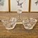 Vintage glass salt and pepper shaker (double salt cellar)