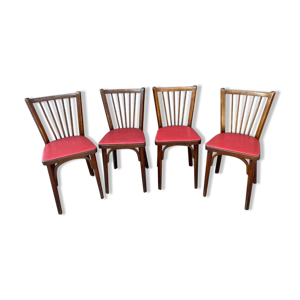4 chaises baumann vintage