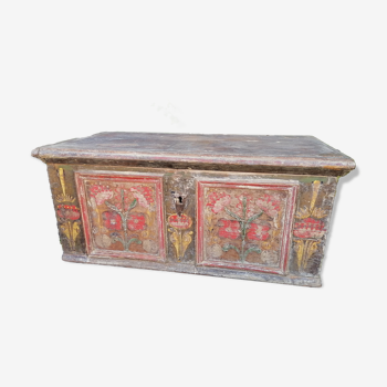 Alsatian wedding chest old 19th