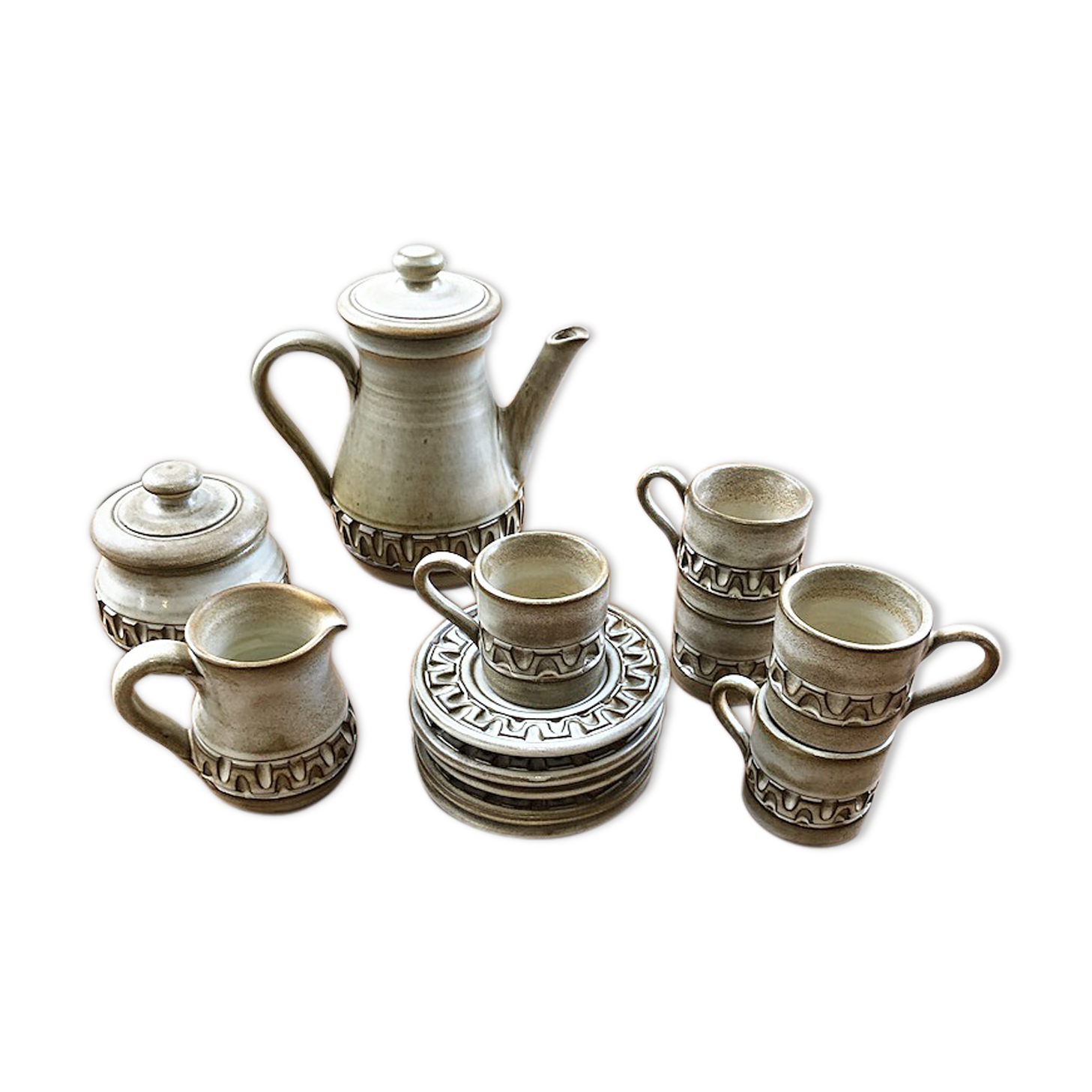 Coffee service - 6 cups Besson Vallauris