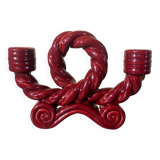 Braided ceramic chandelier