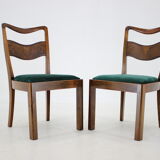1930s Set of 4 Art Deco Dining Chairs, Czechoslovakia