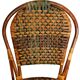 1950s-1960s handcrafted "Bistro Riviera" rattan chair
