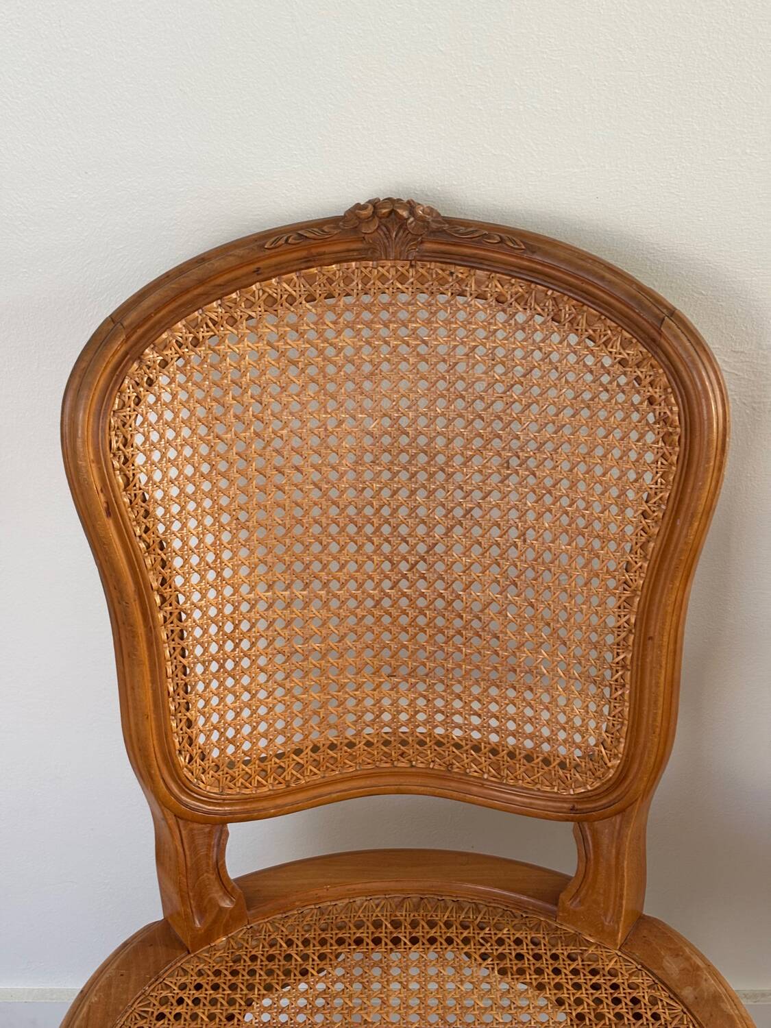 Regency style caned chair