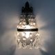 Pair of vintage hot air balloon wall sconces with glass tassels. Year 50