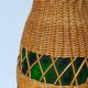 XL bottle lamp foot dressed in rattan 50s