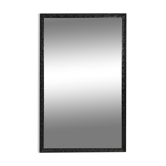 Baroque black large oak fireplace mirror, France ca. 1850