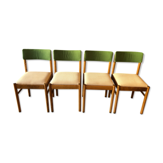 4 chaises Baumann vintage