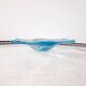 Vintage handcrafted Bullicante sky blue glass empty pocket