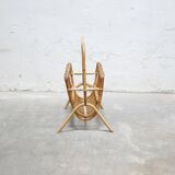 Vintage Rattan Magazine Rack